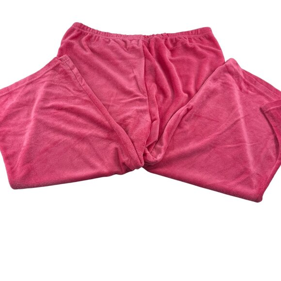 Jasmine Rose Intimates Women's size Large 2 pc set Pink Terry Cloth NWT - Picture 8 of 11